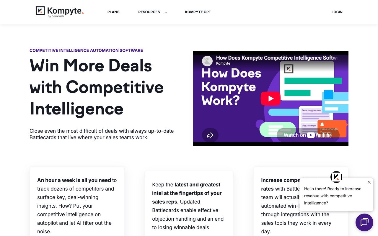 Kompyte — competitor tracking wired into your GTM stack