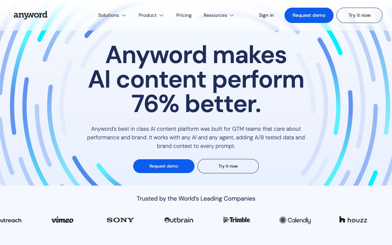Anyword — performance-predicted marketing messaging