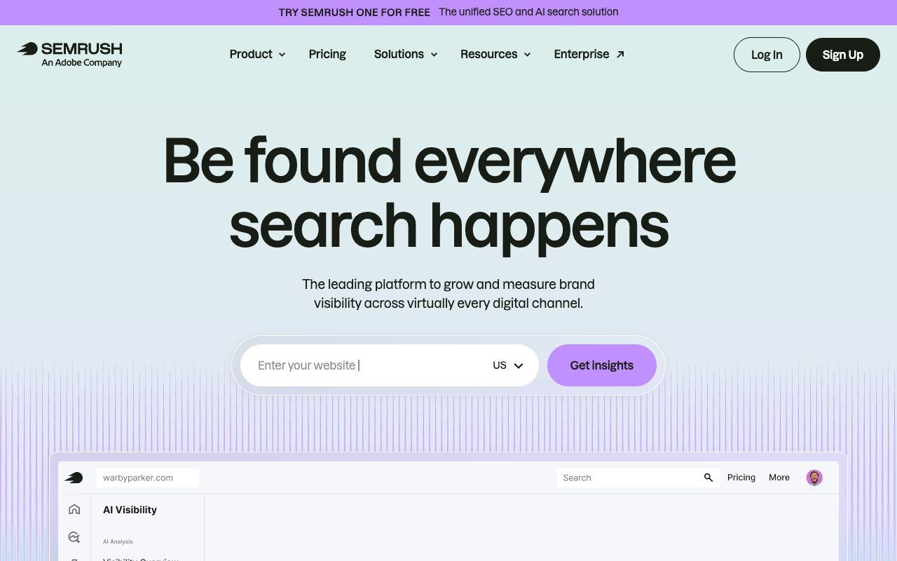 Semrush AI visibility tracking ChatGPT brand mentions weekly
