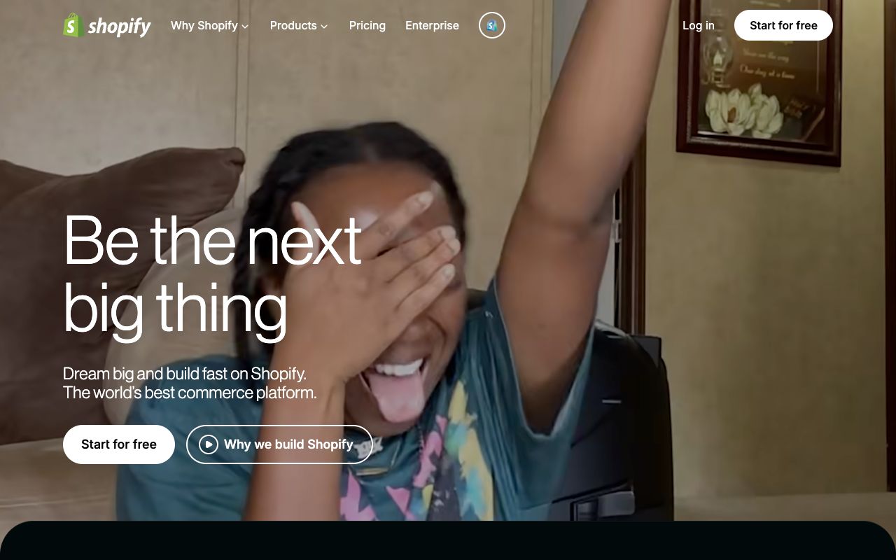 Shopify homepage — Shopify Catalog feeds merchant product data into ChatGPT
