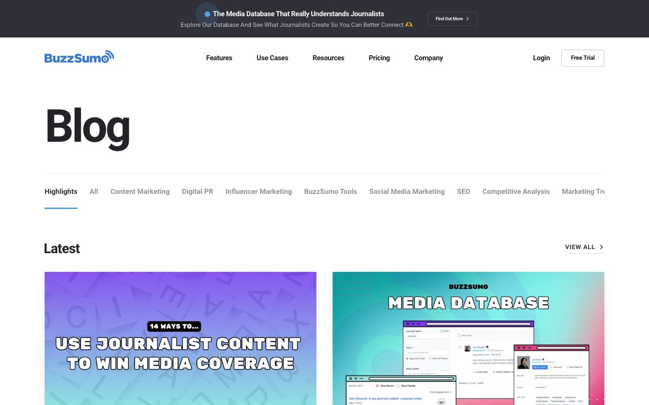 BuzzSumo blog — the content-research vendor behind the comparison